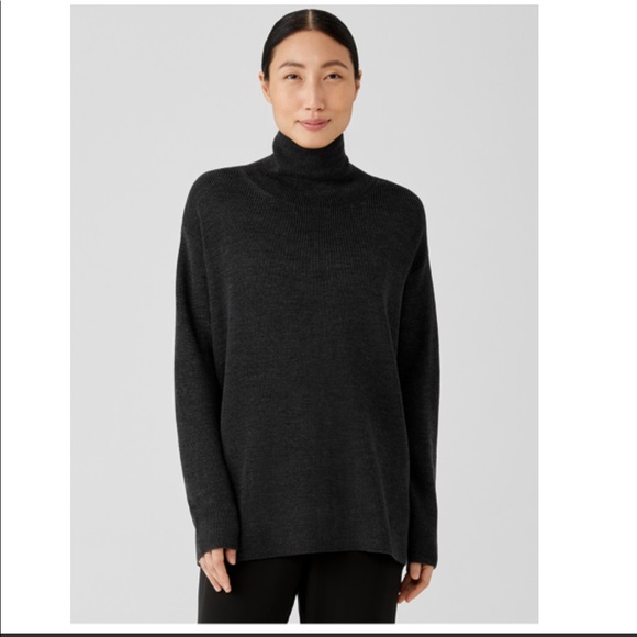 Eileen Fisher Sweaters - NWT EILEEN FISHER MERINO TURTLENECK TOP IN RESPONSIBLE WOOL